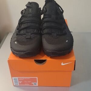 Nike Black Athletic Shoes with Mesh Upper